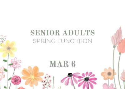 Senior Adult Luncheon