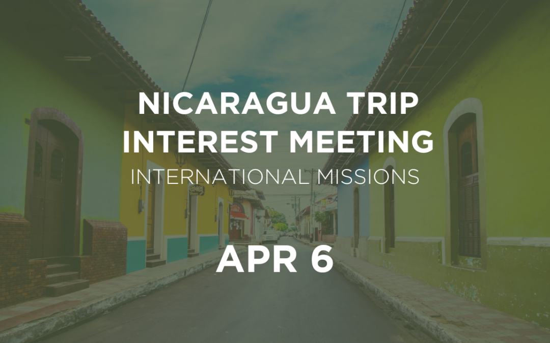 Nicaragua Interest Meeting