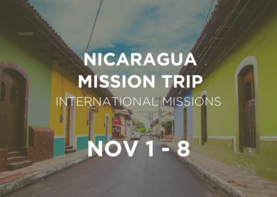 Nicaragua Mission Trip